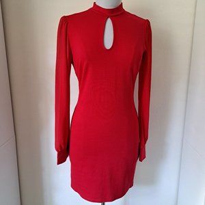 Top 10 USA Women;s Party Dress Red Color Long Sleeve Only Measurements